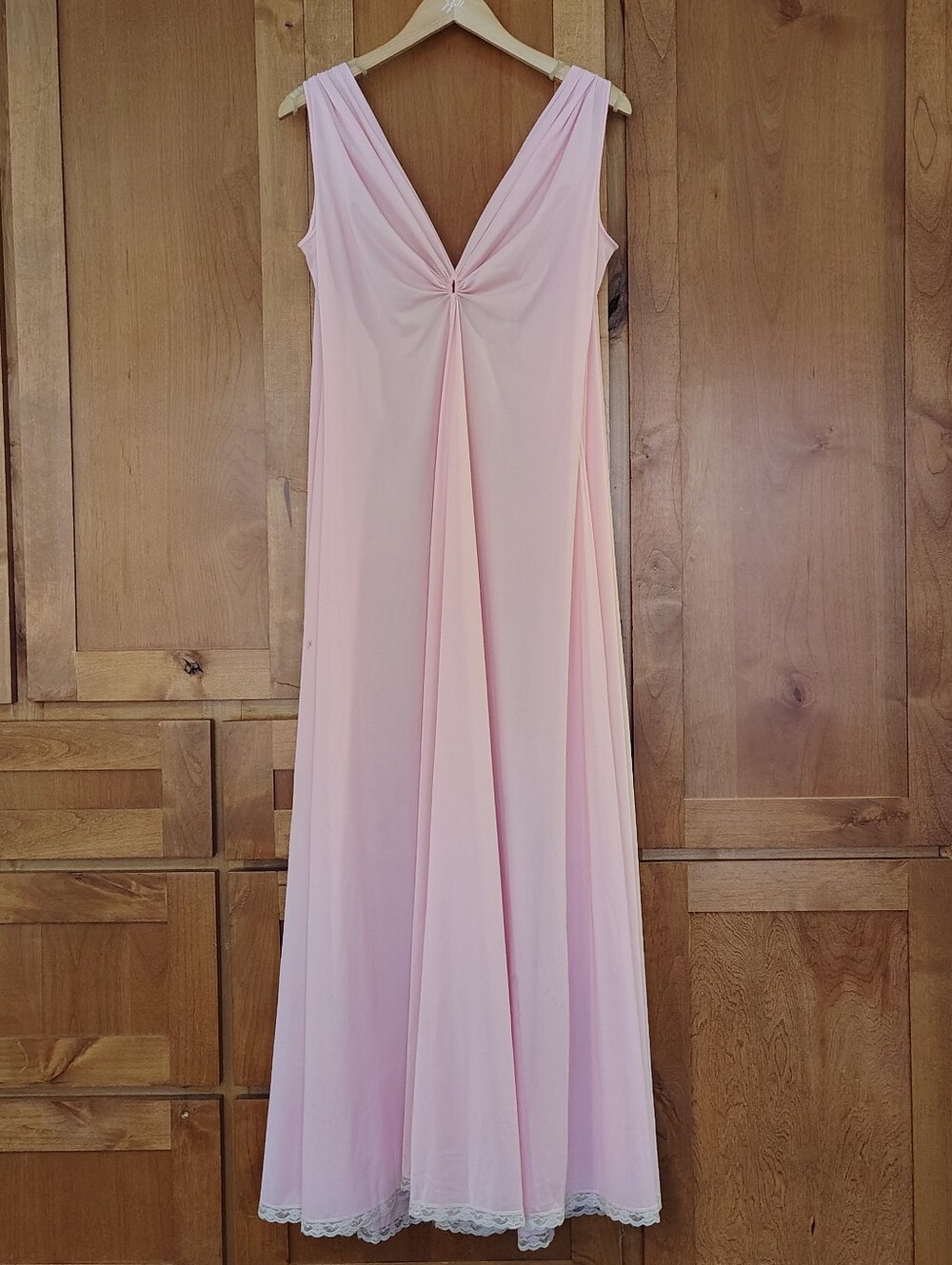 Vintage Claire Sandra by Lucie Ann Beverly Hills Pink Nightgown Gown 34